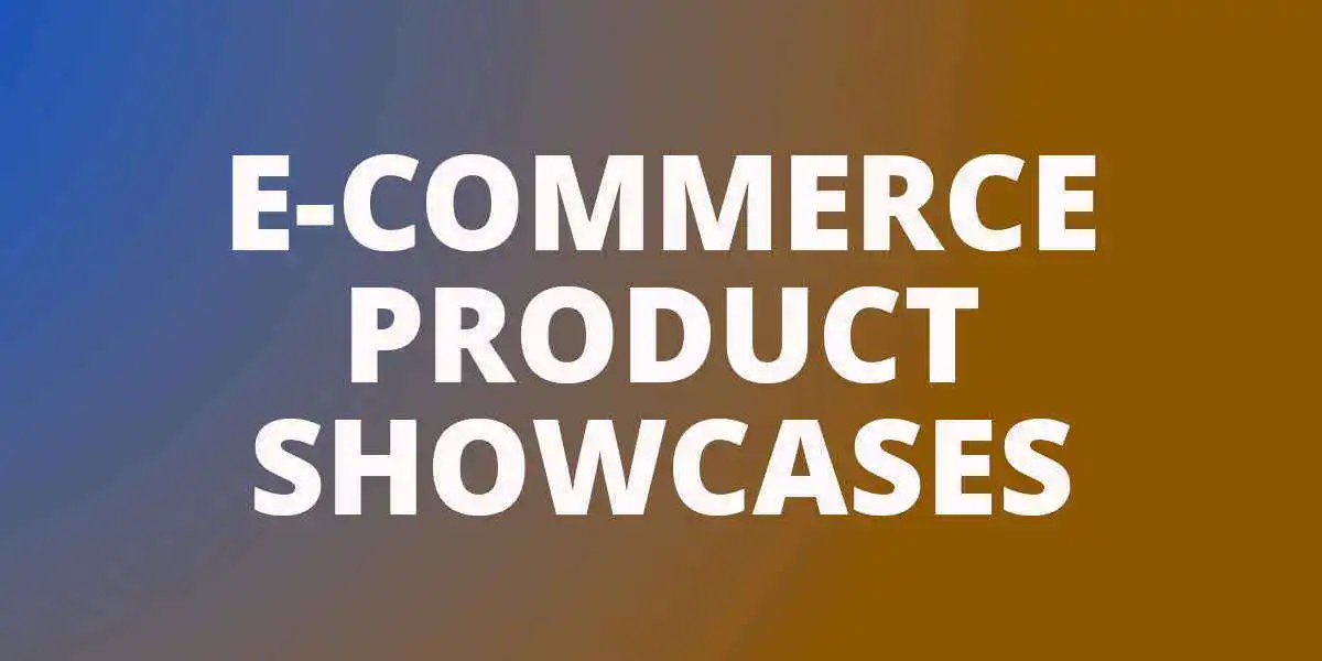 e-commerce product showcases