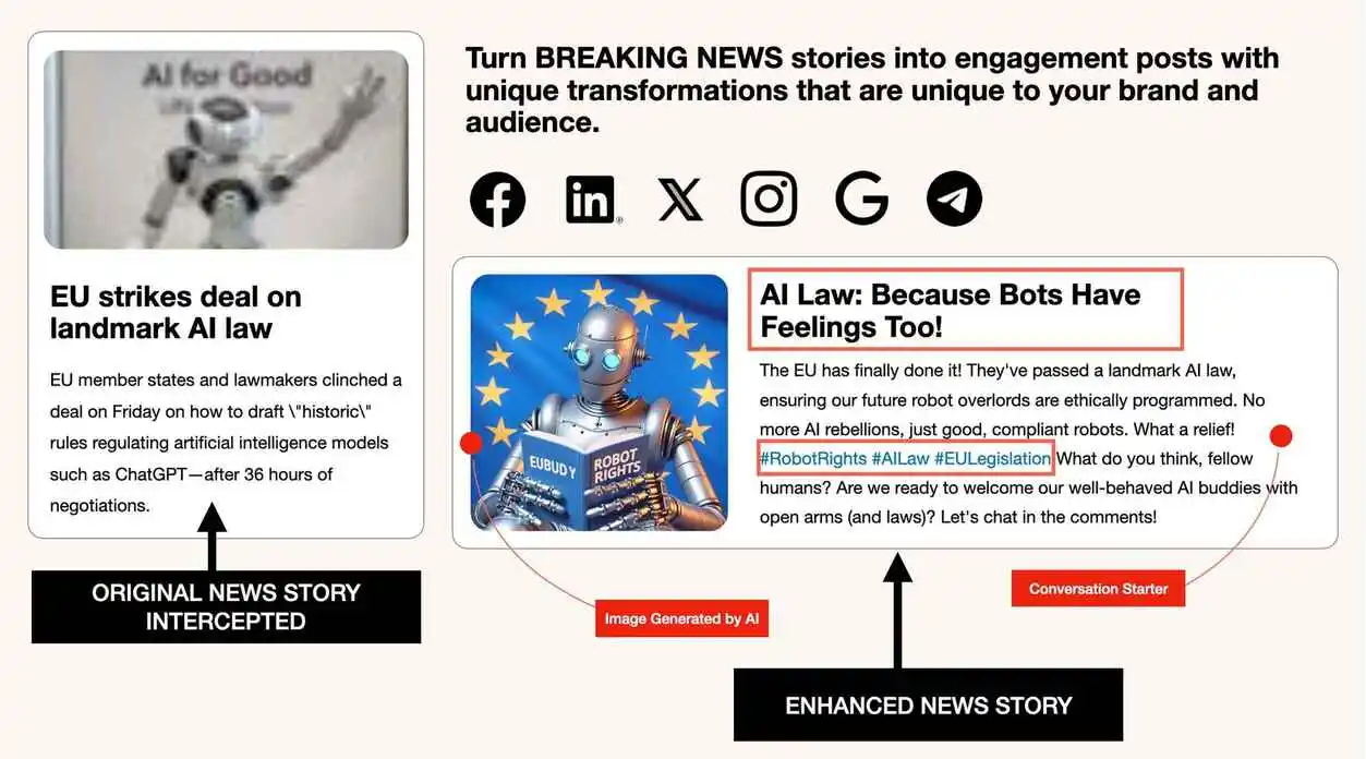 Breaking News Stories for Social Media