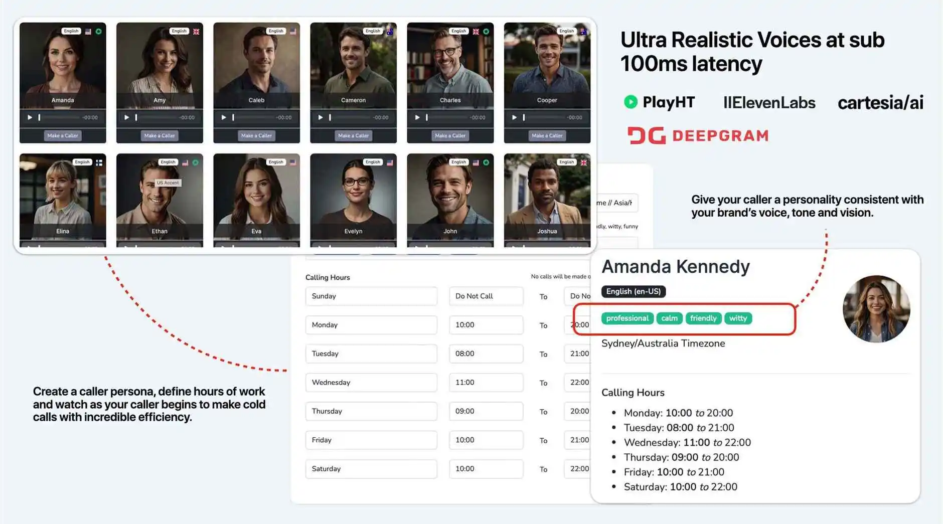 Brand-Integrated Caller Personas