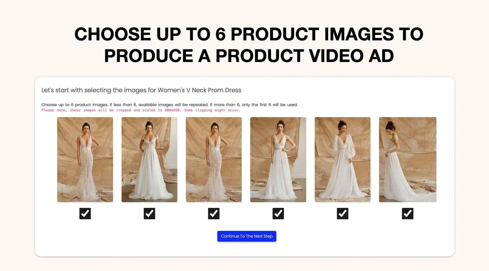 Choose Images for Product Promo Videos