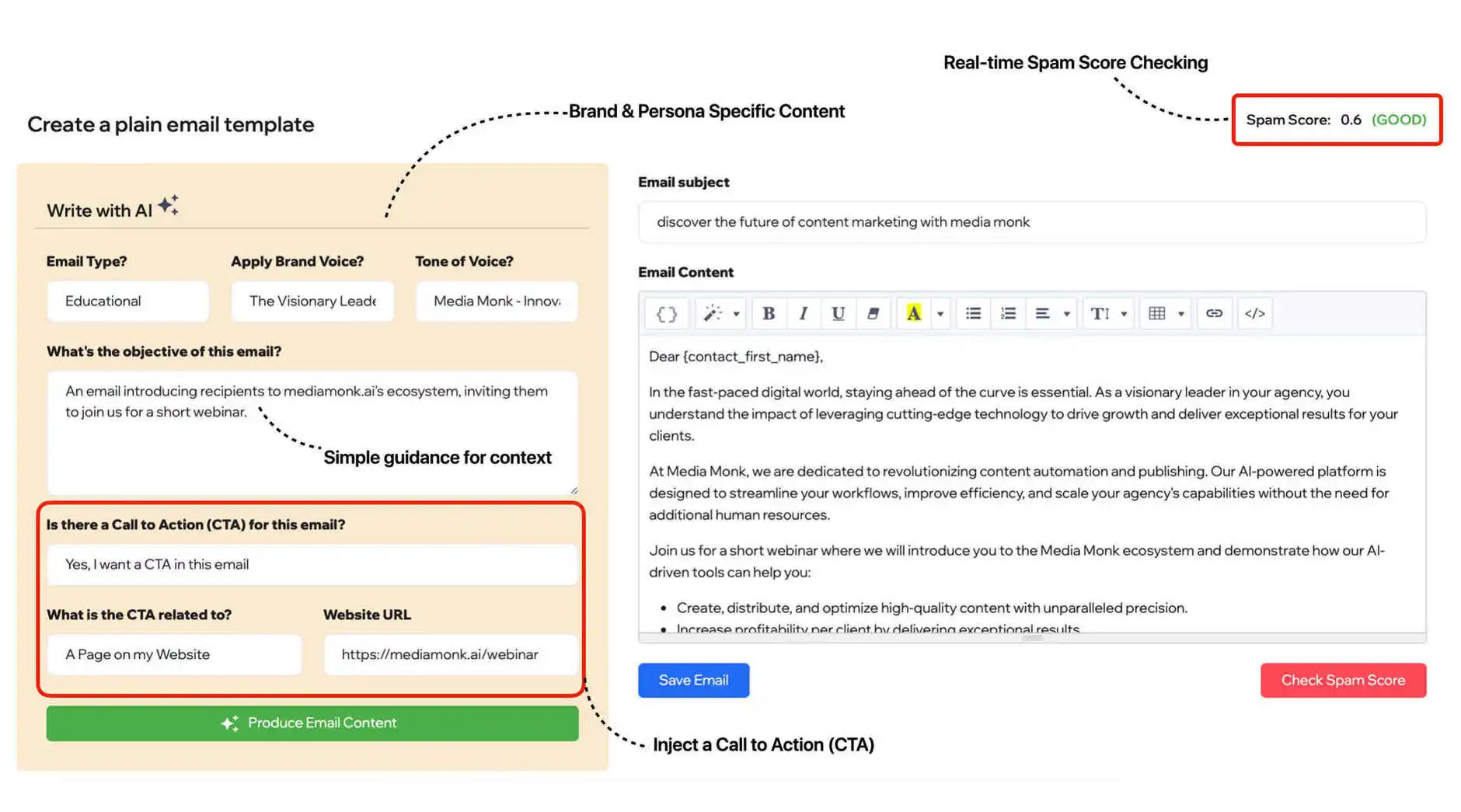 AI Powered Email Templates