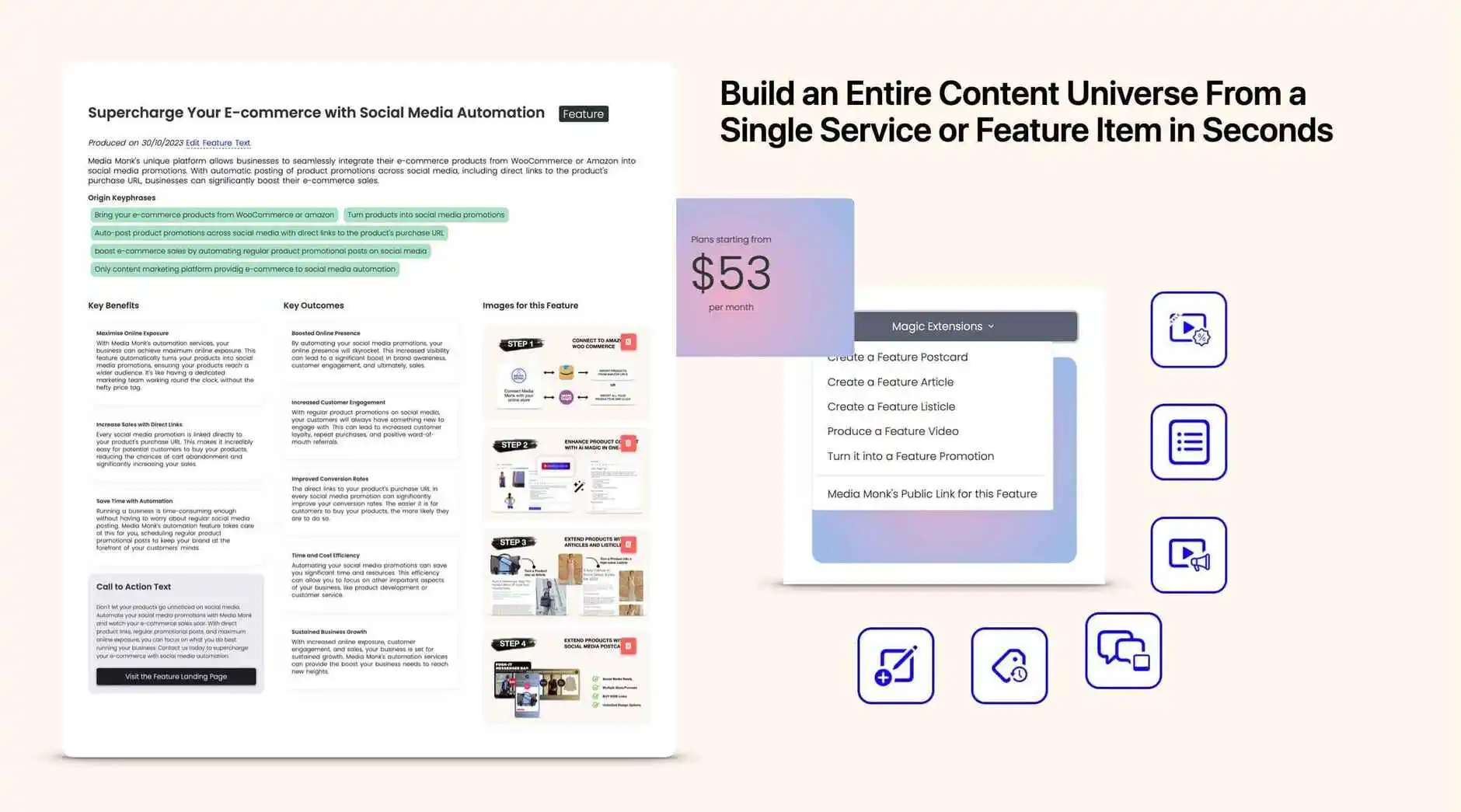 Expanded Feature Sections