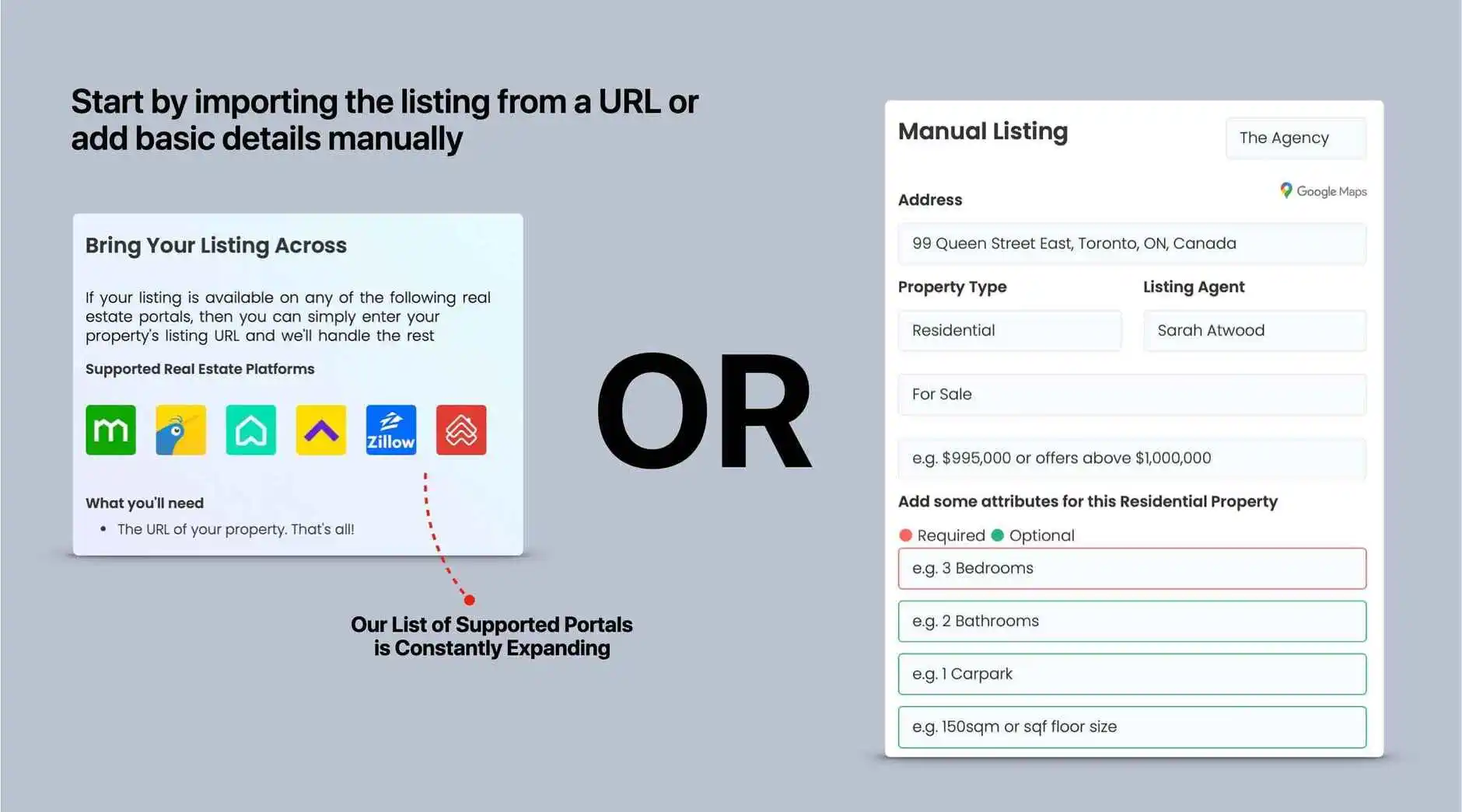 Import Listing from URL