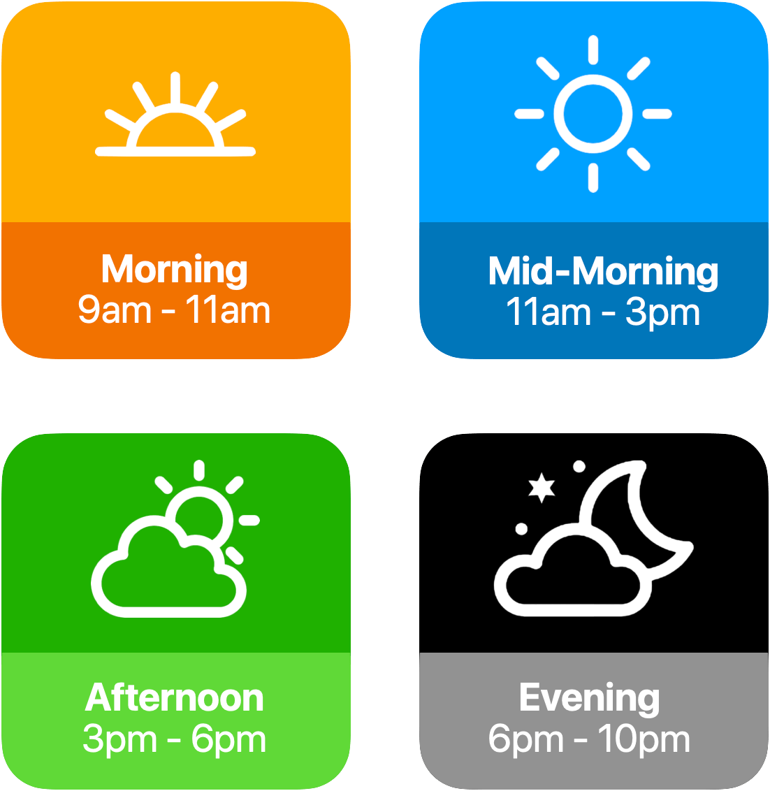 4 Timeslots for Social Posting