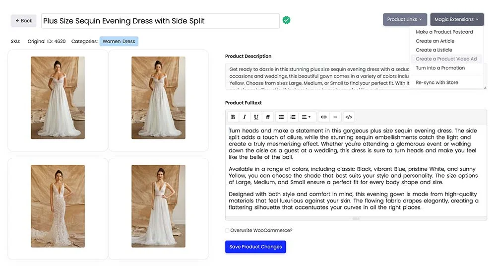 Media Monk's E-Commerce integration with WooCommerce makes importing product photos a breeze. 